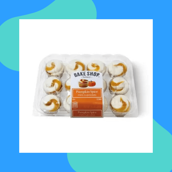 Mini pumpkin spice cupcakes