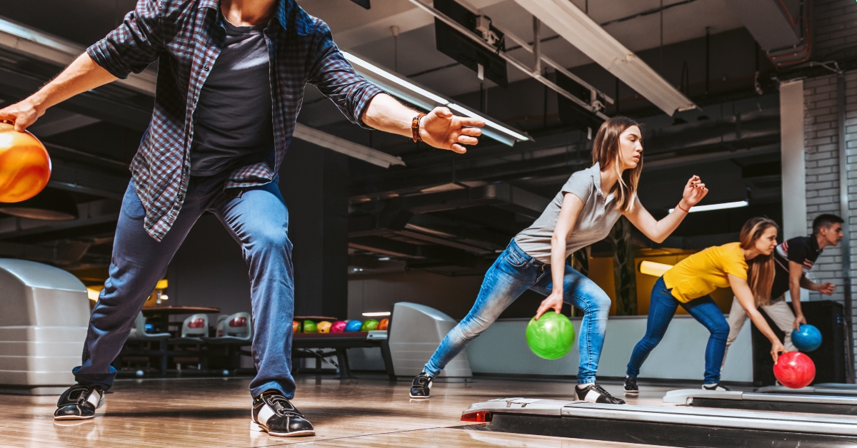 happy hour at bowling alley