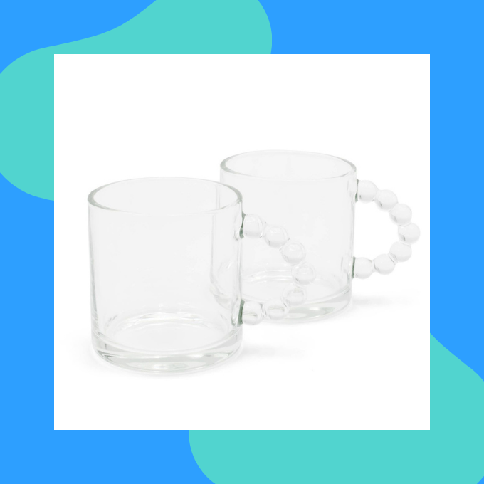 Glass mugs