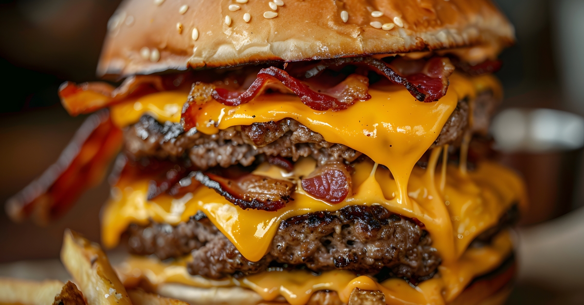 Greasy Double Cheeseburger
