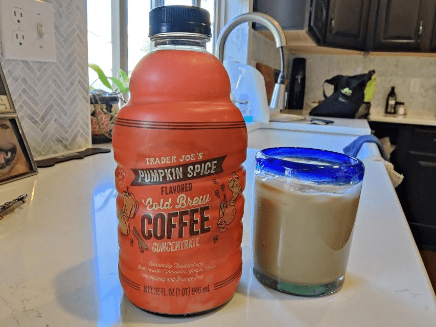 Pumpkin Spice Flavored Cold Brew Coffee Concentrate
