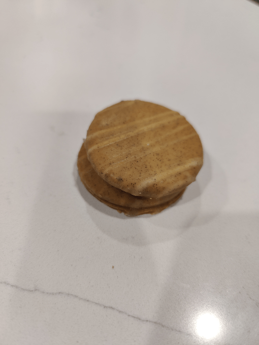 Pumpkin Spiced Joe-Joes in a Yogurt Coating with Sea Salt