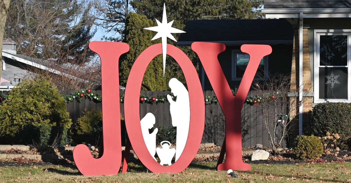 outdoor joy christmas decoration