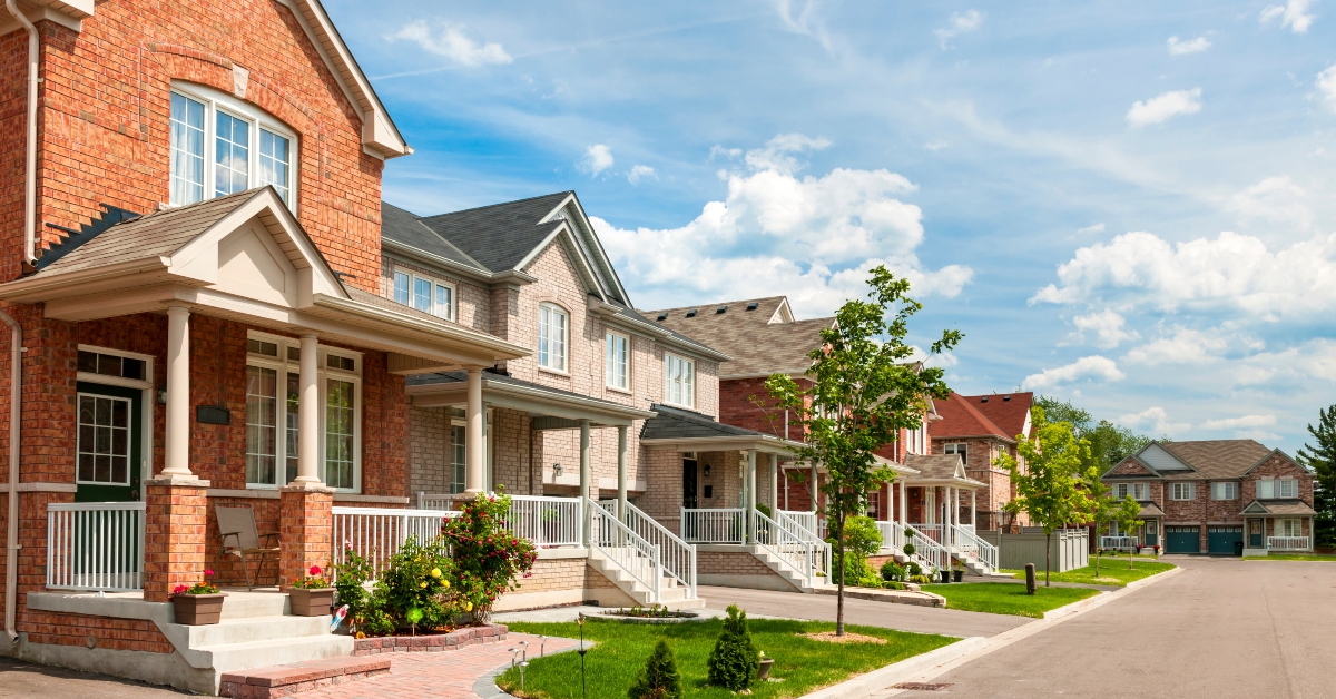Suburban homes