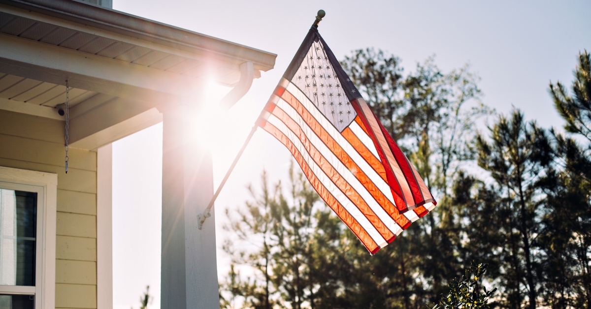 typical american porch