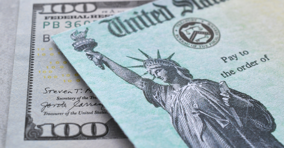 United States Government Treasury check