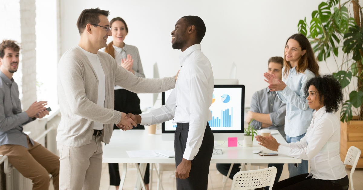 congratulating manage