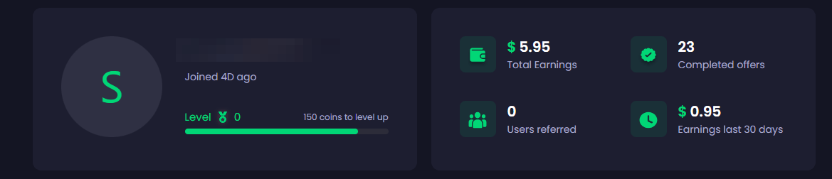 Freecash total earnings. 