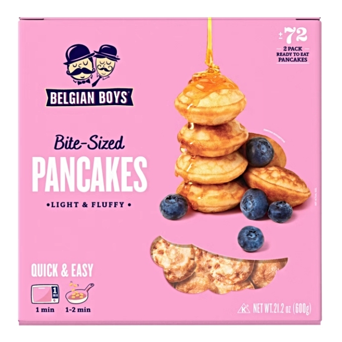 belgian boys bite size pancakes
