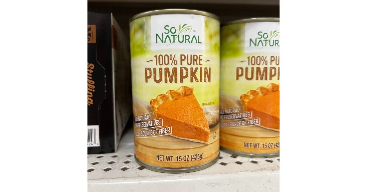 100% pure pumpkin