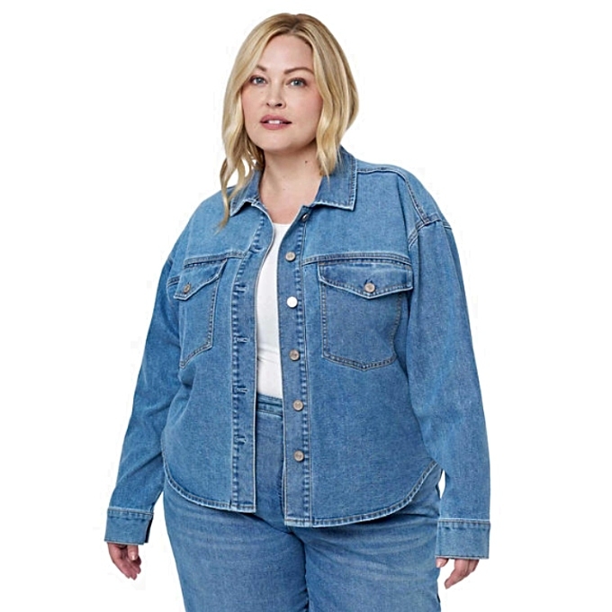 Denim button up shirt from Sam's Club