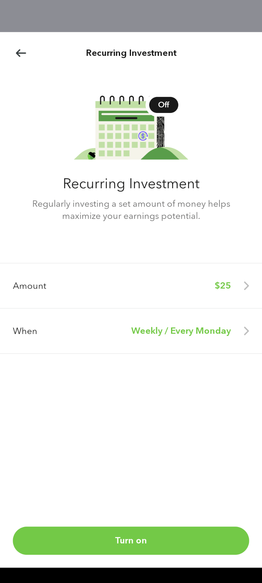 Acorns Recurring Investments
