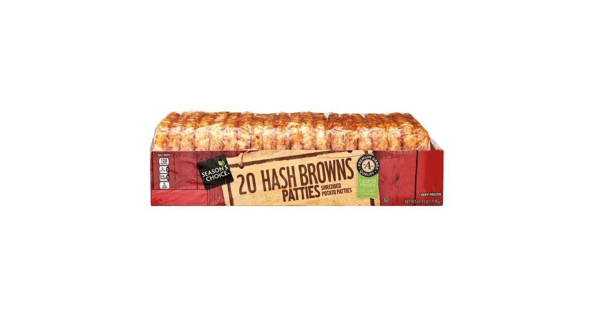 Aldi Seasons Choice Hash Brown Patties