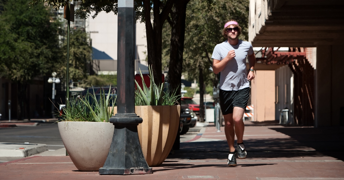 male running