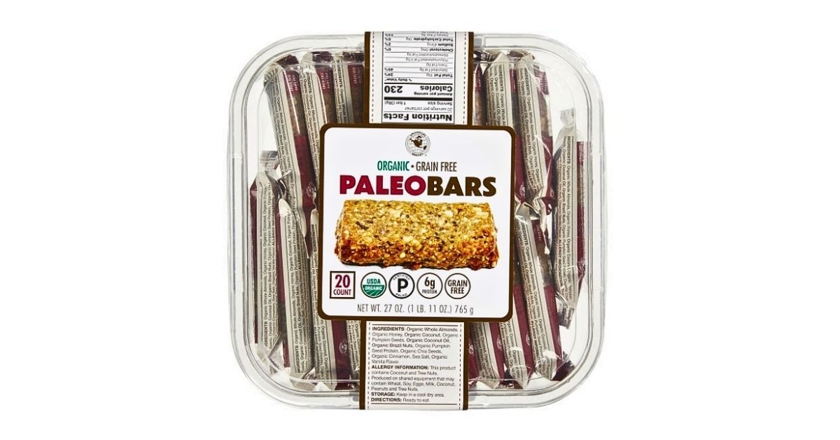 universal bakery organic paleo bars