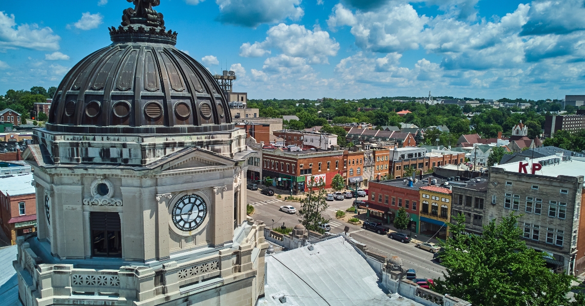 bloomington indiana courthouse clock
