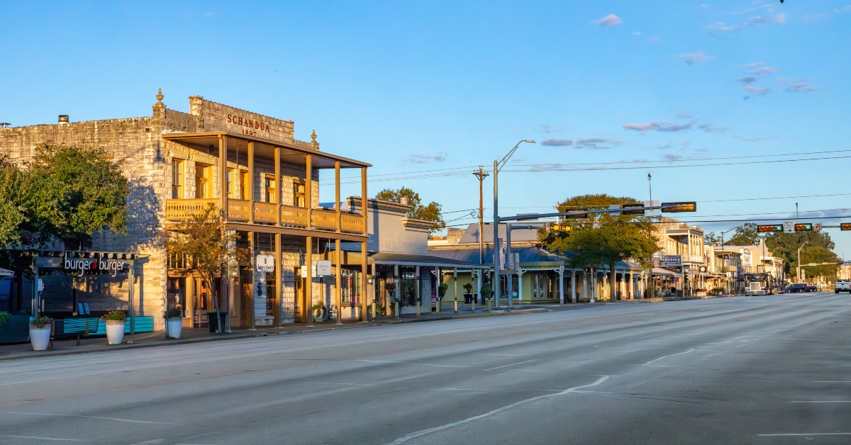 main street in frederiksburg texas