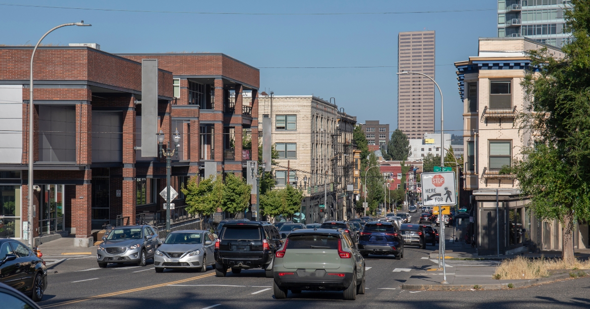 portland urban view
