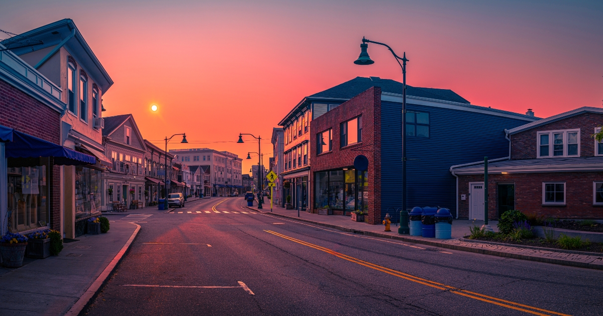 sunrise and wildfire smoke