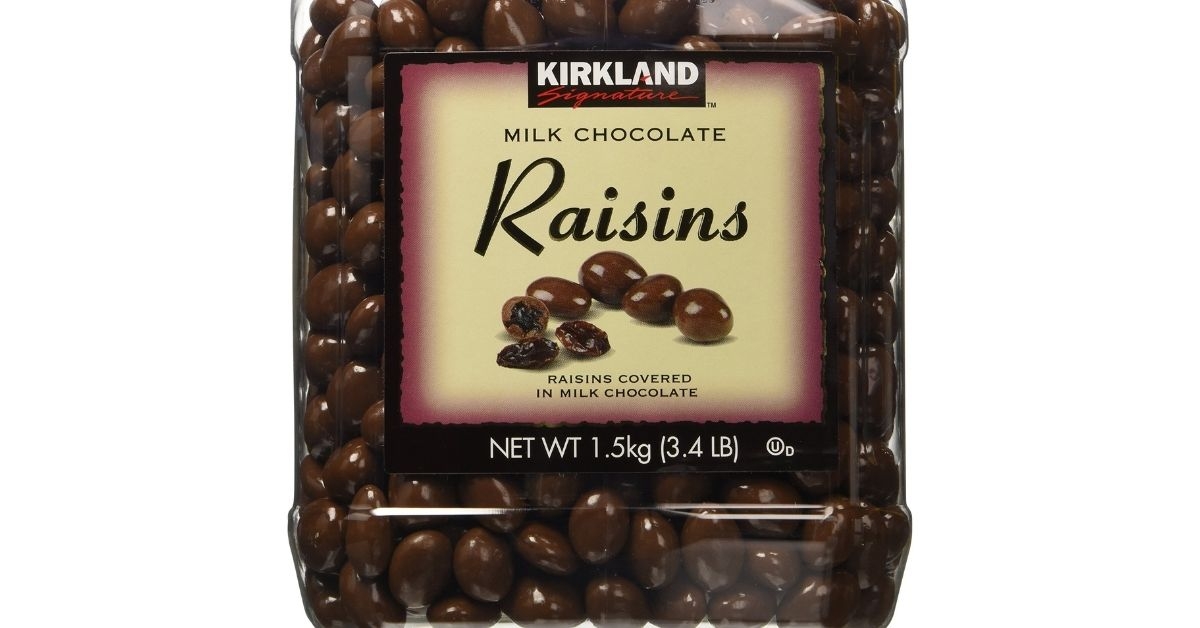 milk chocolate covered raisins