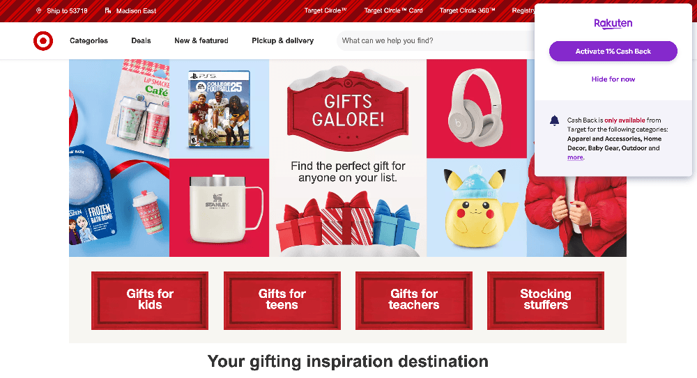 Rakuten Shopping Target