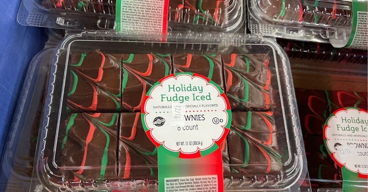 Aldi holiday fudge iced brownies