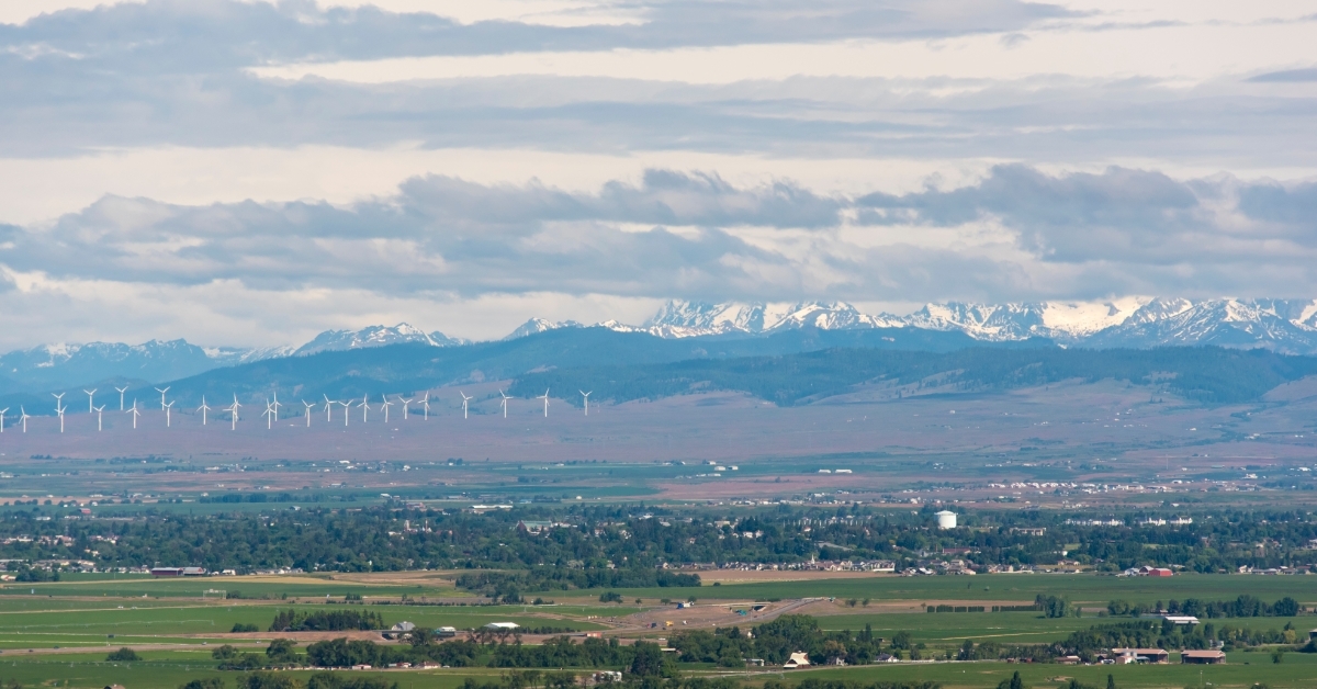 mountains and green fields eastern Washington State
