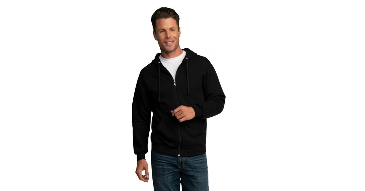 walmart unisex full zip hoodie