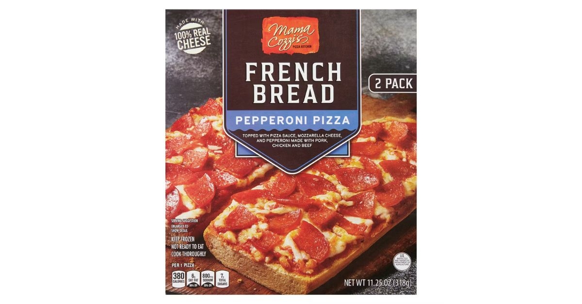 aldi mama cozzi’s french bread pizza