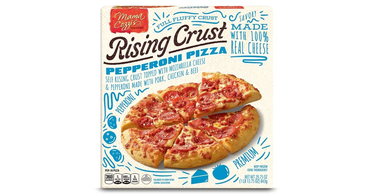 aldi mama cozzi’s rising crust pepperoni pizza