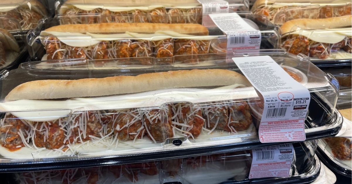 Beef and pork meatball sandwich 