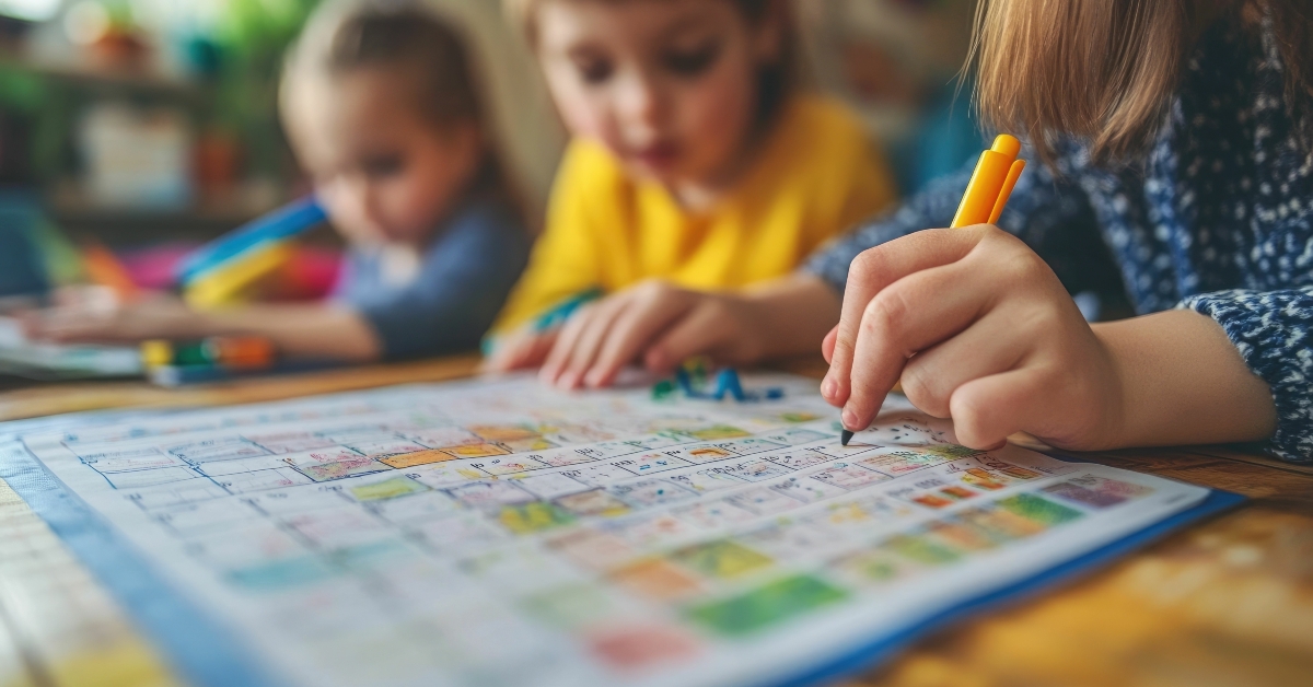 Family Organizing Daily Tasks