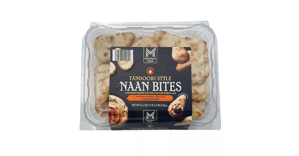Tandoori style naan bites
