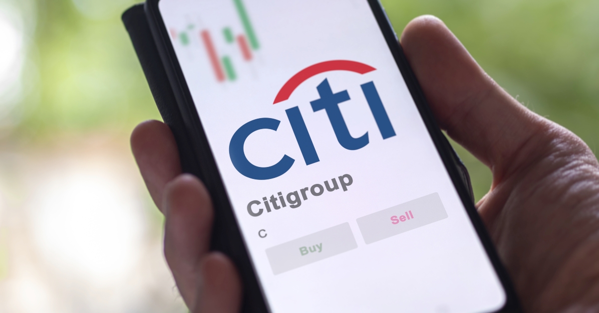 Logo of Citigroup close up