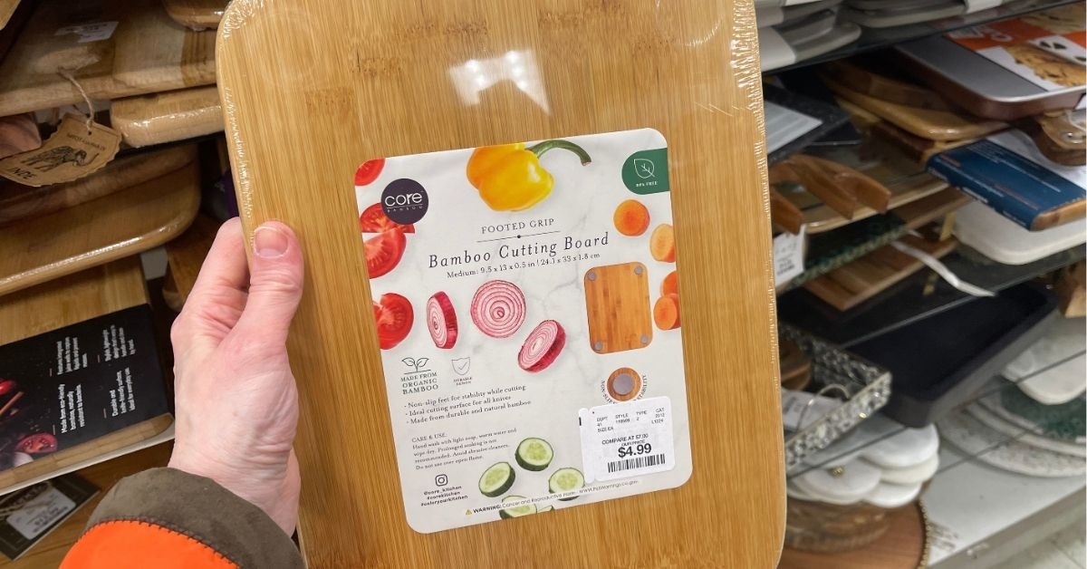 Homegoods core bamboo cutting board