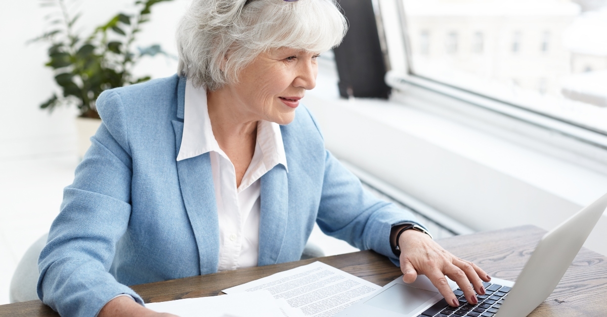 65 year old female executive