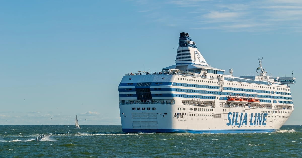 ferry at baltic sea near Finland