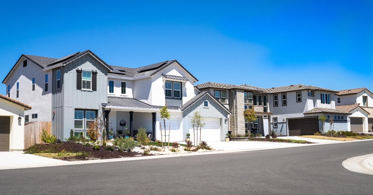 row of homes