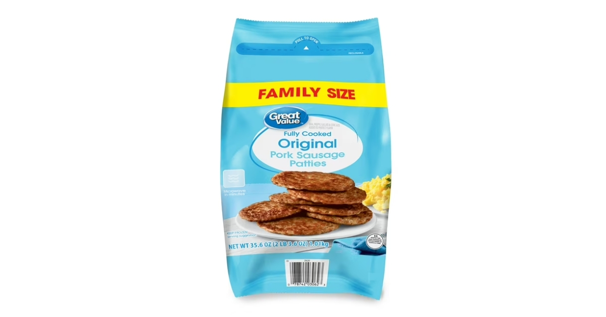 fully cooked pork sausage patties