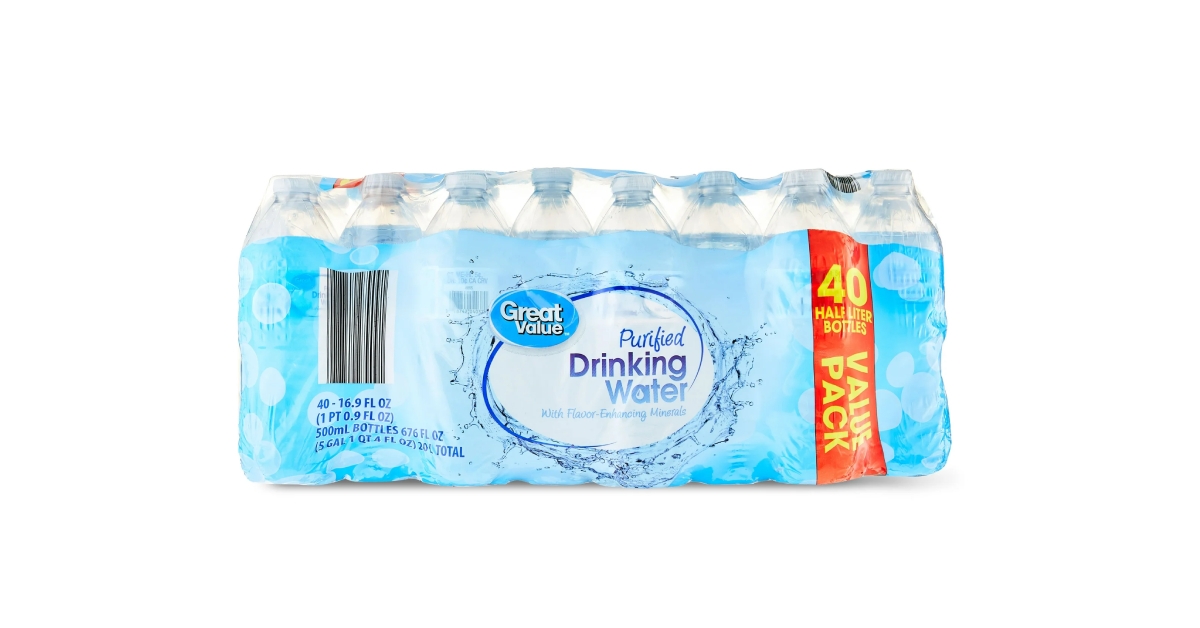 purified drinking water