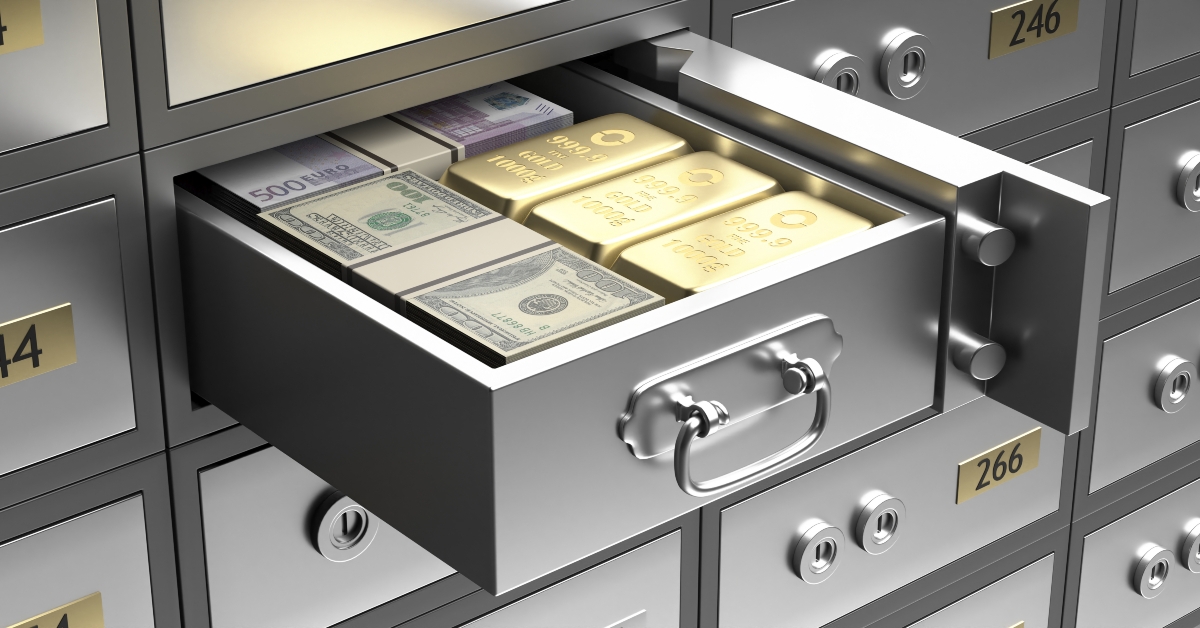 Safe bank deposit box