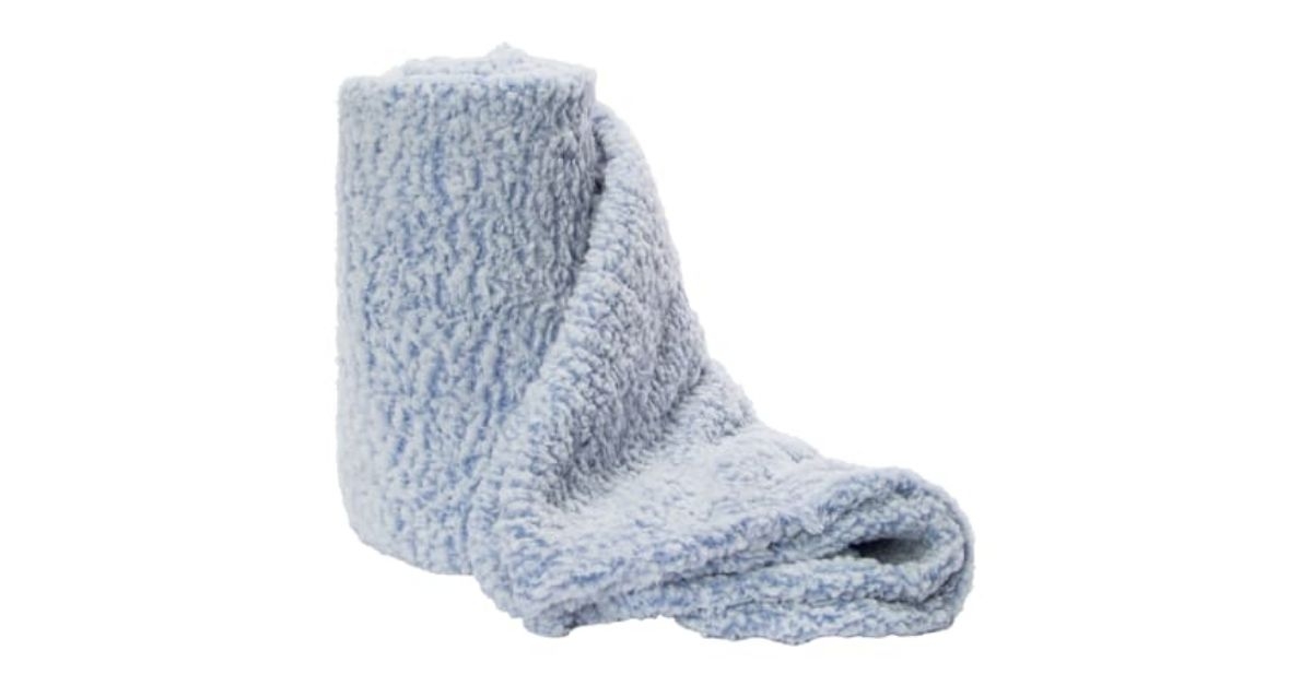 827 five below luxe collection marled sherpa throw blanket
