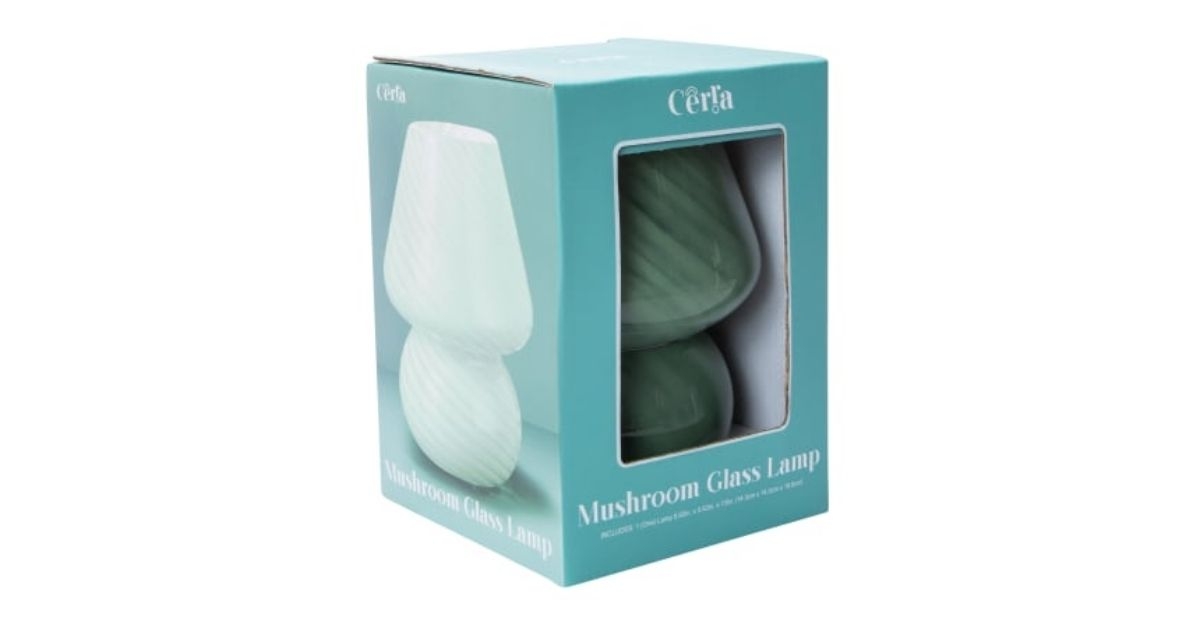 827 five below striped mushroom glass lamp
