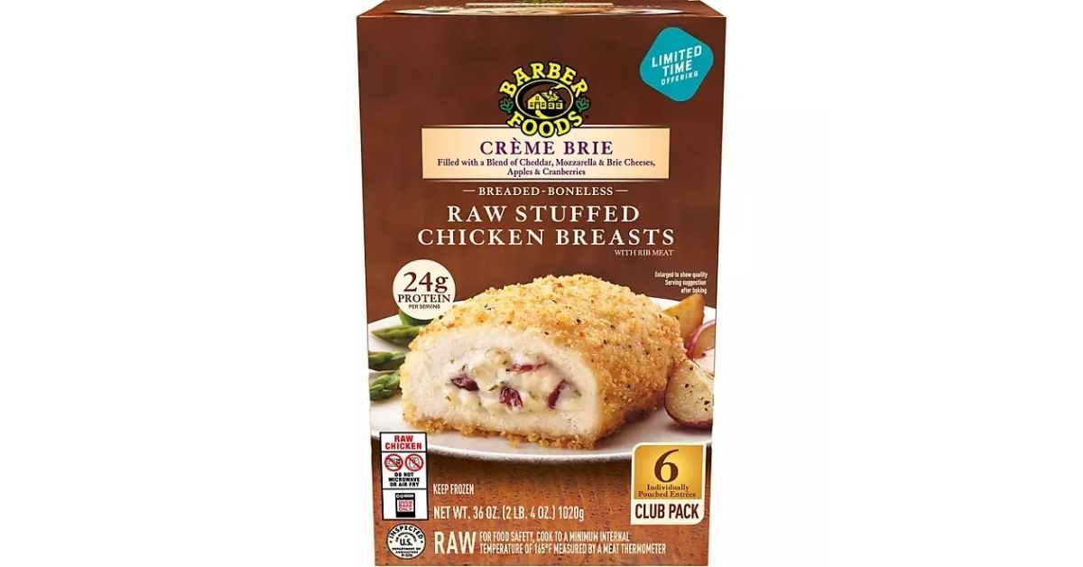 Sam's club barber foods stuffed chicken breast.