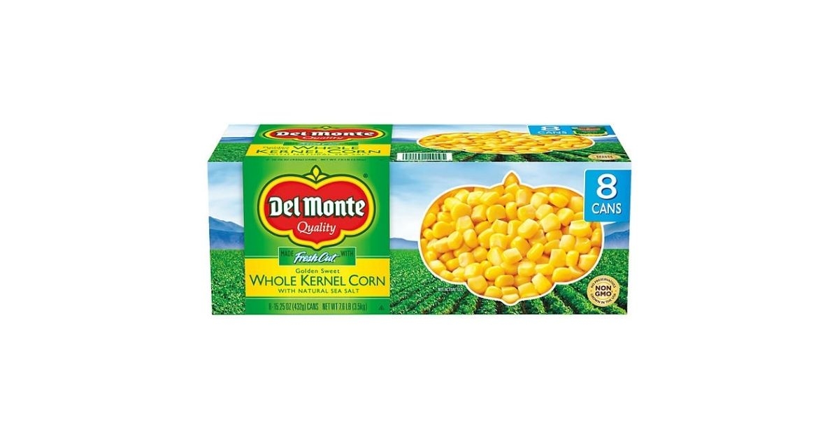 Sam's club del monte golden sweet whole kernel corn 8 pack
