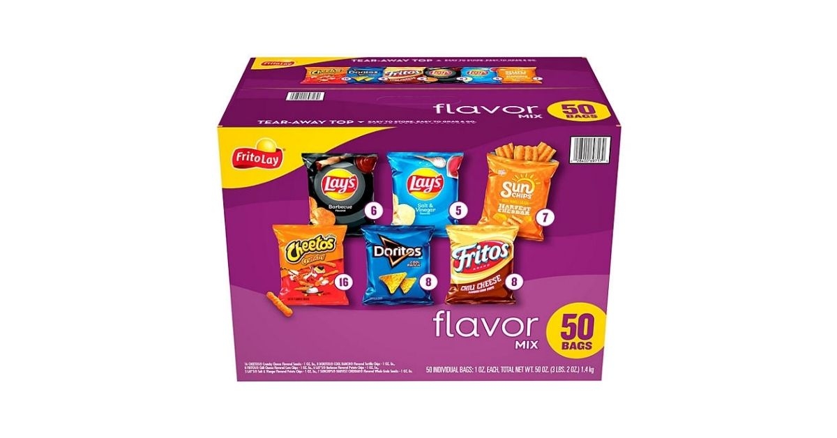 Sam's club frito lay flavor mix chips variety pack 50 pack