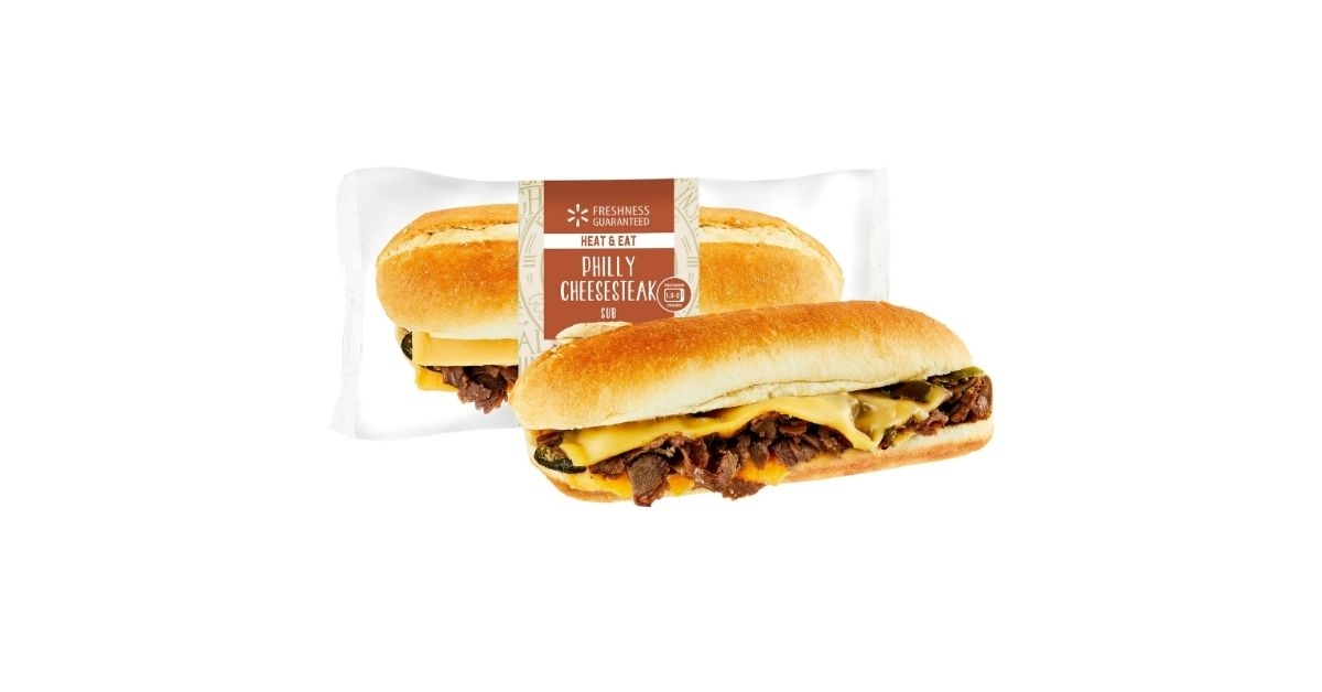 walmart freshness guaranteed philly cheesesteak sub sandwich