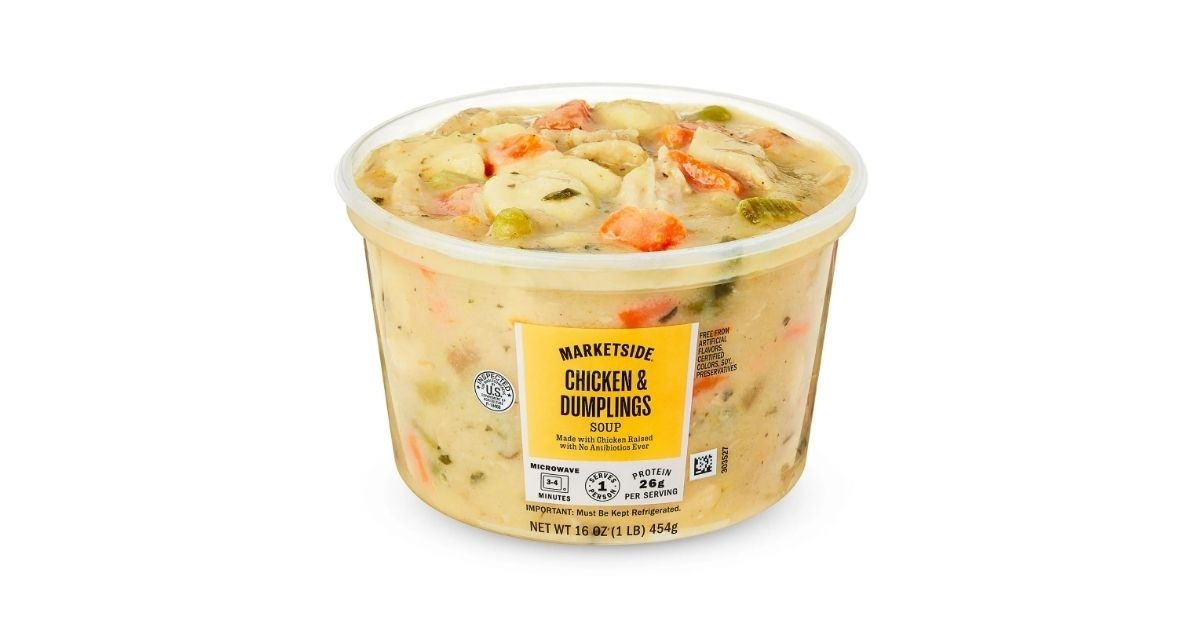 walmart marketside chicken & dumplings soup