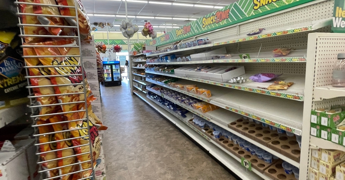 empty snack zone
