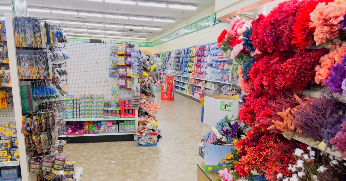interior of dollar tree